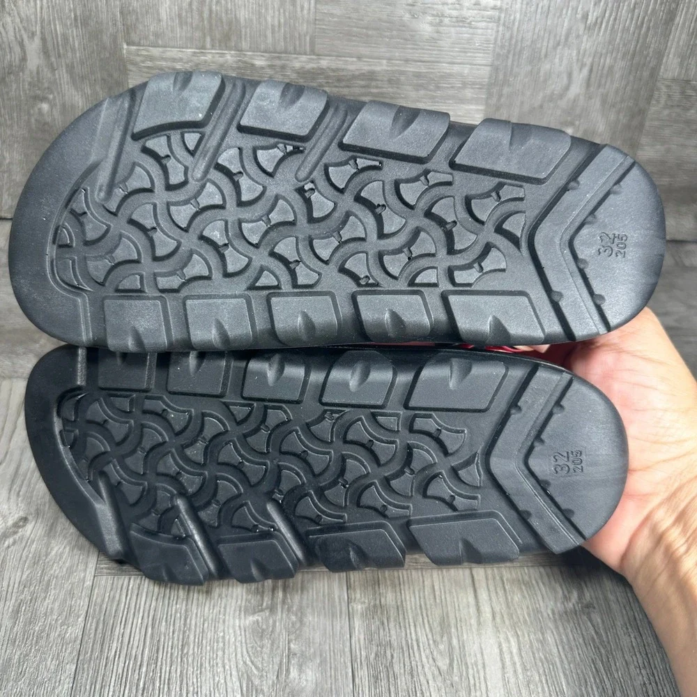 Birkenstock Mogami Sandals Kids 32 Red Black Waterproof Active Outdoor NEW